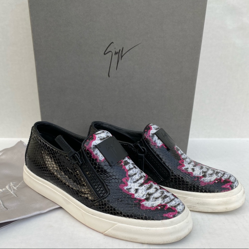 Giuseppe Zanotti London MocDonna SnakeSkin Sneaker